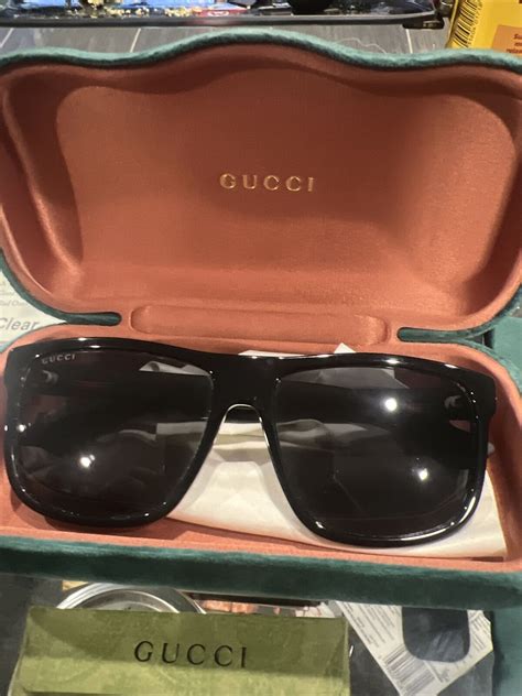 gucci gg0010s 006 avana nero|Gucci GG0010S 58 Grey & Black Sunglasses .